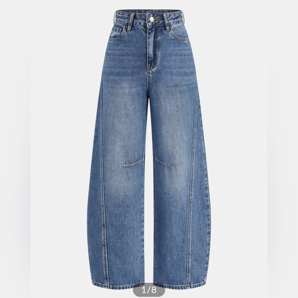 Commense Denim - Commense Barrel Wide-Leg Blue Jeans